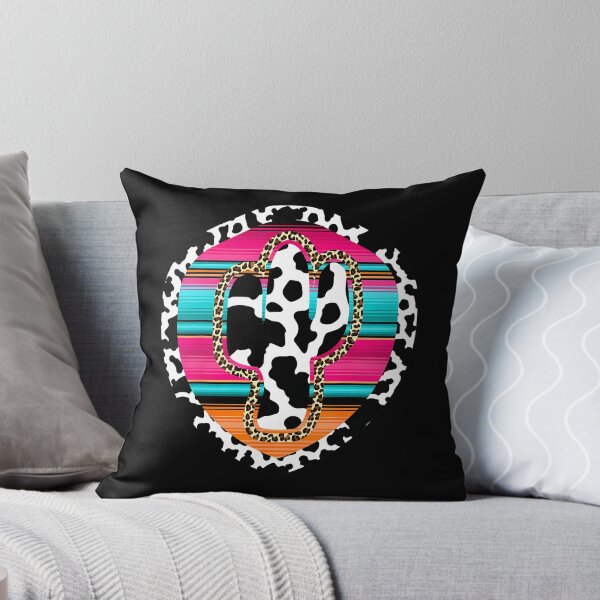 Item preview, Western Cow Cactus Leopard Cheetha Serape Turquoise pink 		 designed and sold by iybrnfmg61.