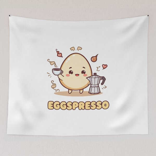 Item preview, Eggspresso Cartoon | Kawaii Coffee Egg designed and sold by Mr.Egg Shop.
