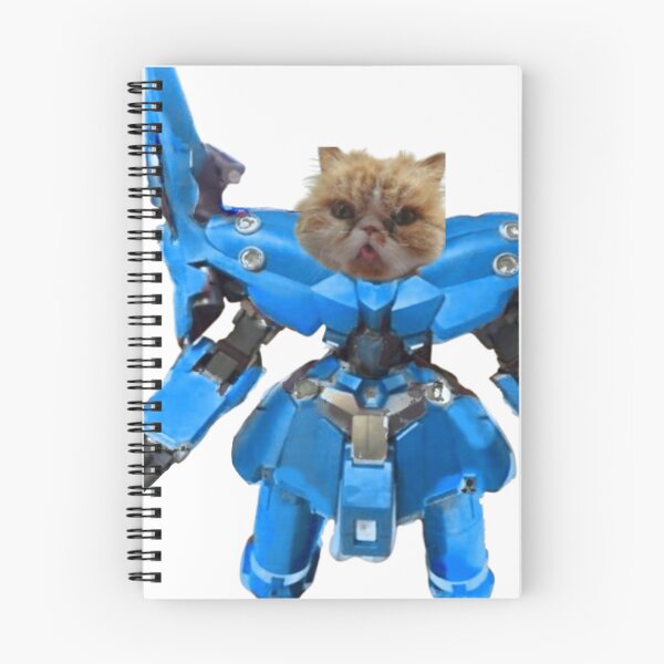 Item preview, My cat in a blue mech suit T-shirt design designed and sold by SamiVaporStudio.