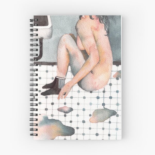 Item preview, Girl on the bathroom floor designed and sold by Alex Burns.