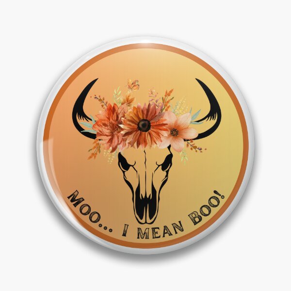 Item preview, Moo... I mean Boo! Cow Skull designed and sold by Seeshellspace Designs.