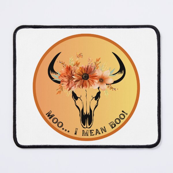 Item preview, Moo... I mean Boo! Cow Skull designed and sold by Seeshellspace Designs.