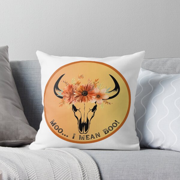 Item preview, Moo... I mean Boo! Cow Skull designed and sold by Seeshellspace Designs.