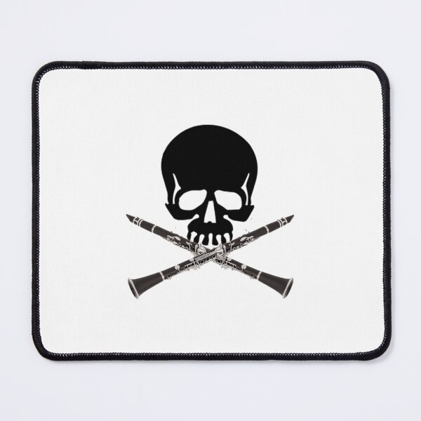 Item preview, Skull With Clarinet Crossbones 	 	 designed and sold by icnjdzcenwa75.