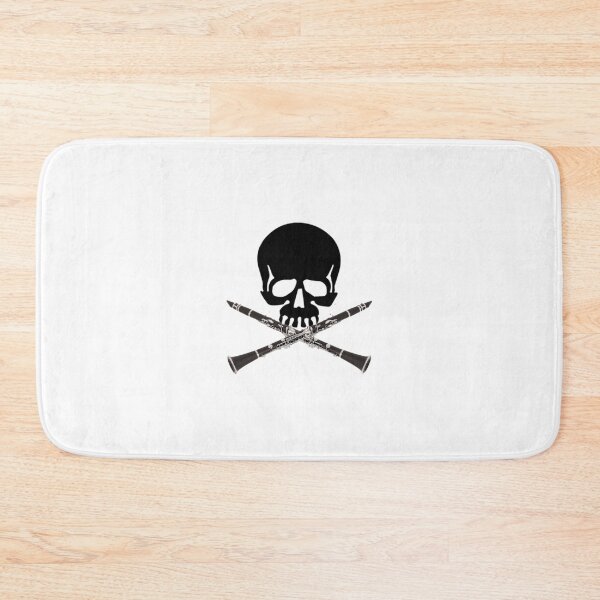 Item preview, Skull With Clarinet Crossbones 	 	 designed and sold by icnjdzcenwa75.