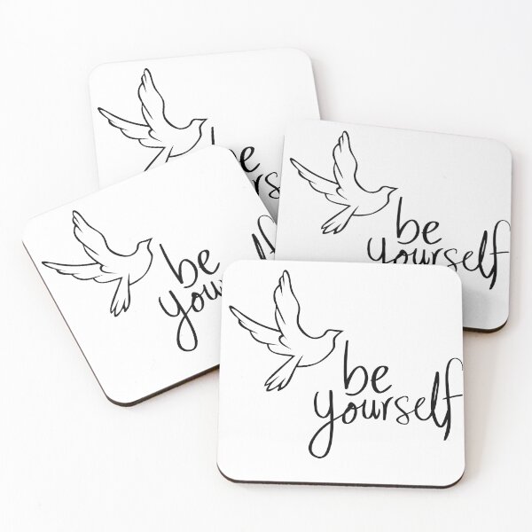 Artikelvorschau, Sei du selbst – Inspirierendes Tauben- und Zitat-Design entworfen und verkauft von Happyfreedom.