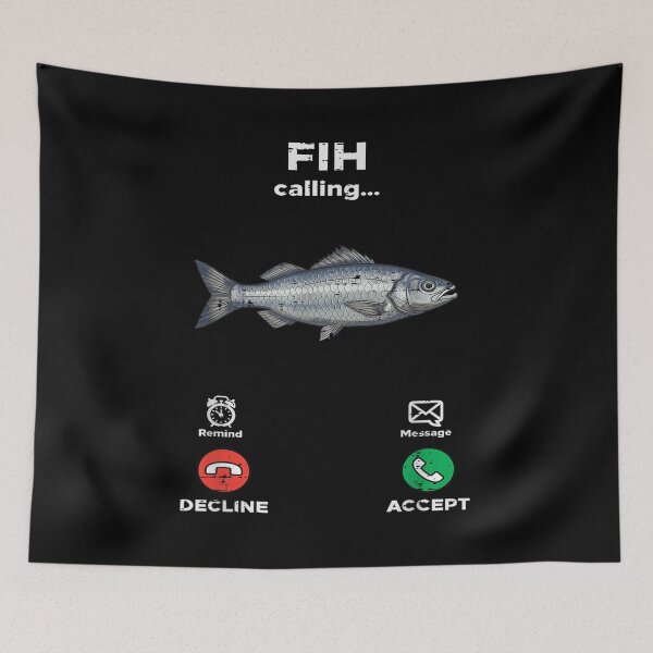 Item preview, FIH Funny Fish Meme Misspelled designed and sold by BASKF.