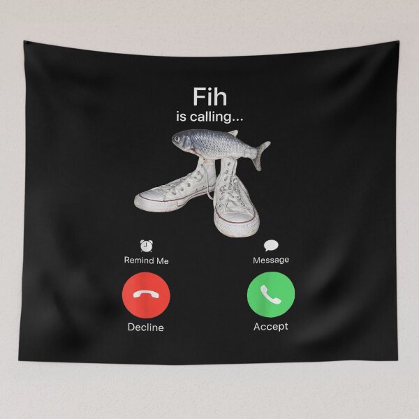 Item preview, Fih Calling Remind me Message Decline Accept Phone Call Fish designed and sold by BASKF.