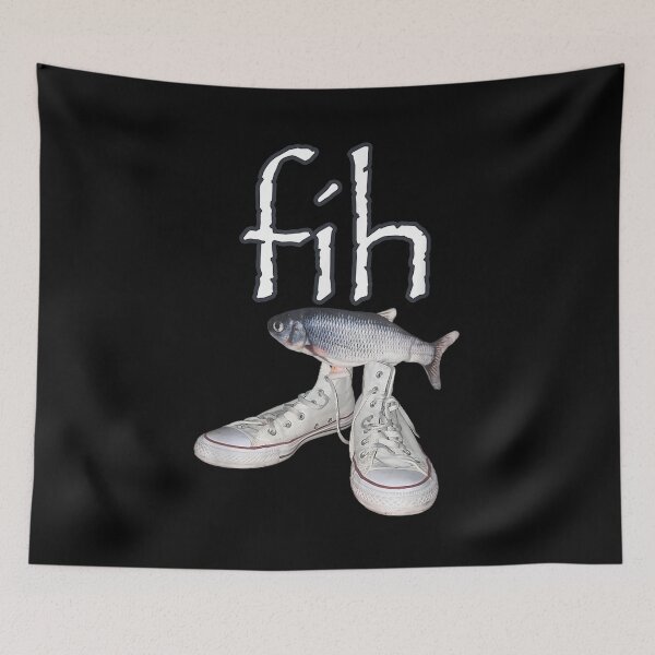 Item preview, FIH Funny Fish Meme Misspelled designed and sold by BASKF.
