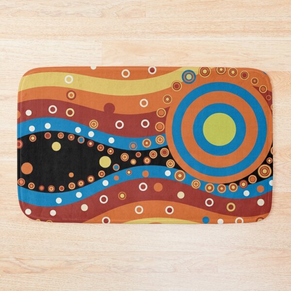 Item preview, Vibrant Concentric Waves — Psychedelic Abstract Pattern with Bold Rings & Retro Style Colors - First Nations Peoples designed and sold by AnTartstudios.
