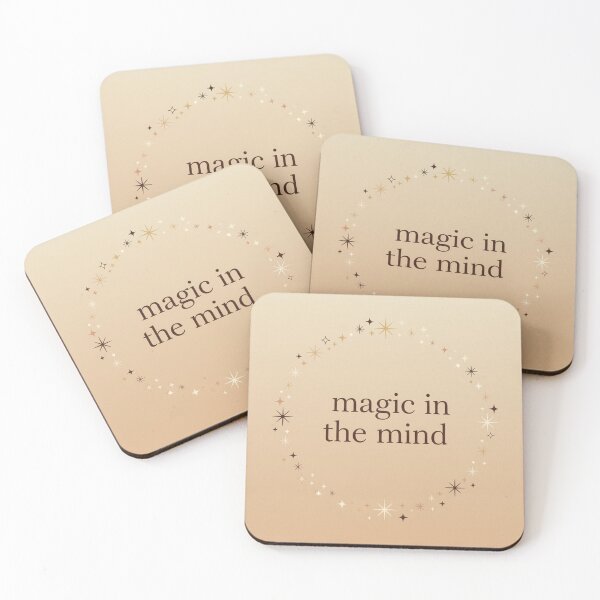 Item preview, Magic in the Mind – Abstract Minimalist Motivational Sticker designed and sold by MikokoDesigns.