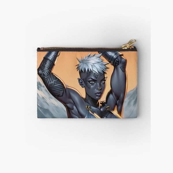 Item preview, Dark Elf Warrior woman with sword fantasy art illustration designed and sold by Vintage Designs +.