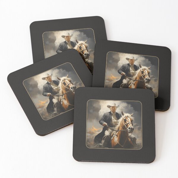 Item preview, Trump Cowboy Riding Horse Western Trump 2024 Republican designed and sold by RudolpGulgowski.