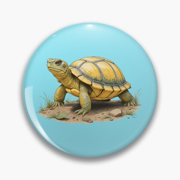 Item preview, River Cooter Turtle – Hand-Drawn Colored Pencil Illustration | Eco Friendly Wildlife Art Gift designed and sold by BloomStudio1.