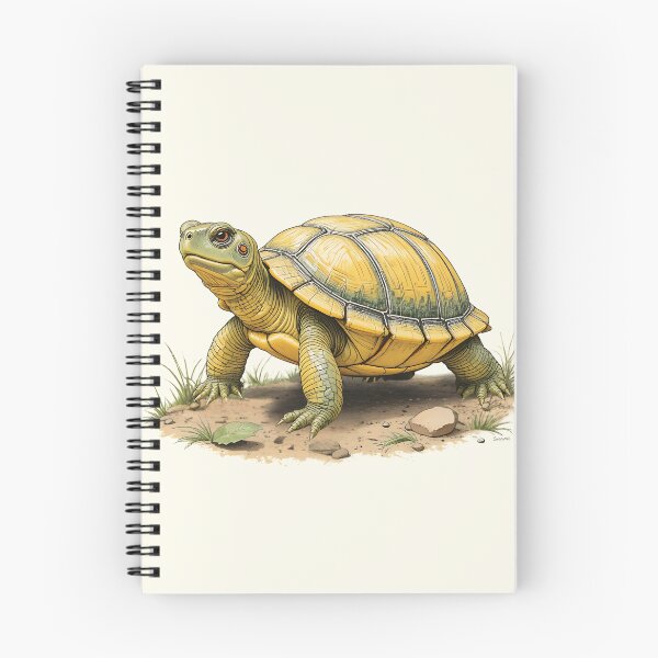 Item preview, Tortuga de río – Ilustración a lápiz de color dibujada a mano | Regalo ecológico de arte de vida silvestre designed and sold by BloomStudio1.