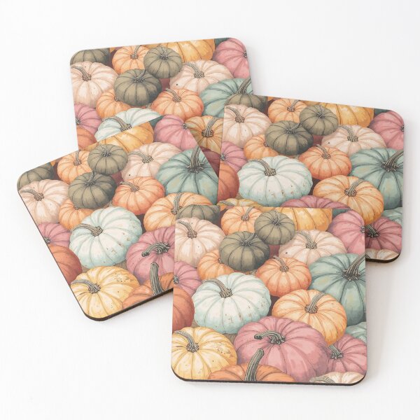 Item preview, Autumn Pastel Pumpkins Pattern designed and sold by KikaDP.