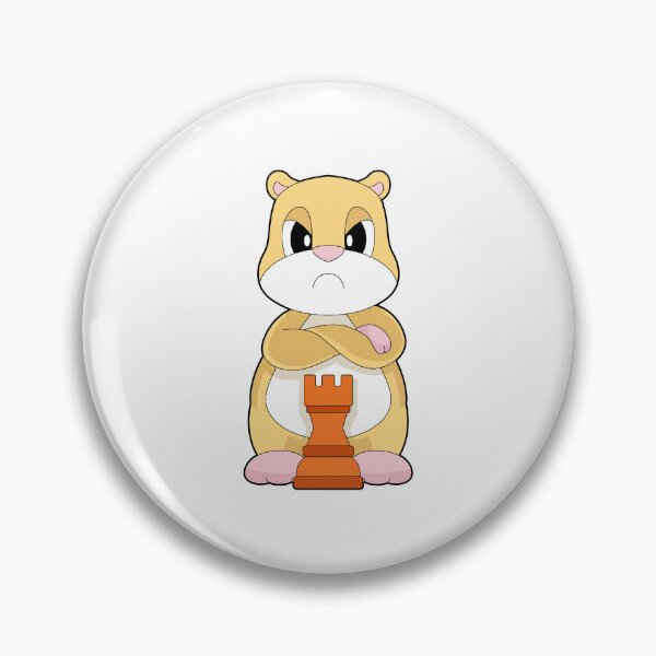 Artikelvorschau, Hamster Schachfigur König Schach entworfen und verkauft von Snabdesign84.