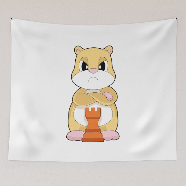 Artikelvorschau, Hamster Schachfigur König Schach entworfen und verkauft von Snabdesign84.