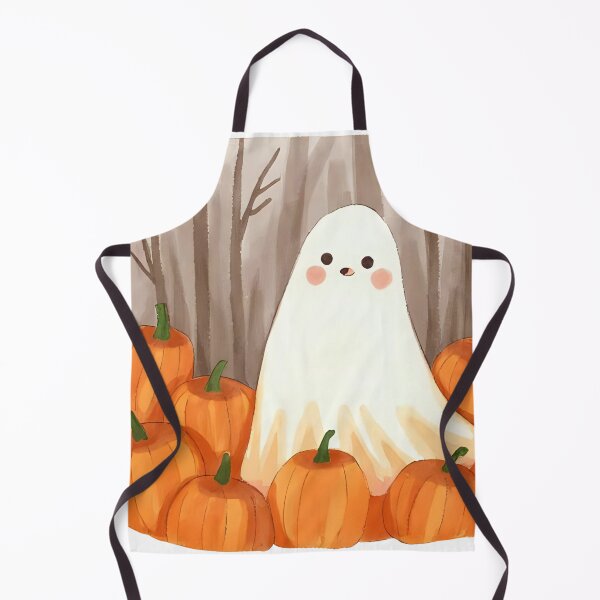 Item preview, Cute Ghost with Pumpkins – Kawaii Halloween designed and sold by Dream Magic Co.