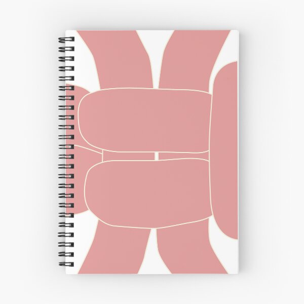 Item preview, Pink-Cream on White - Right Facing Square Knot designed and sold by Kate Anderson Art.