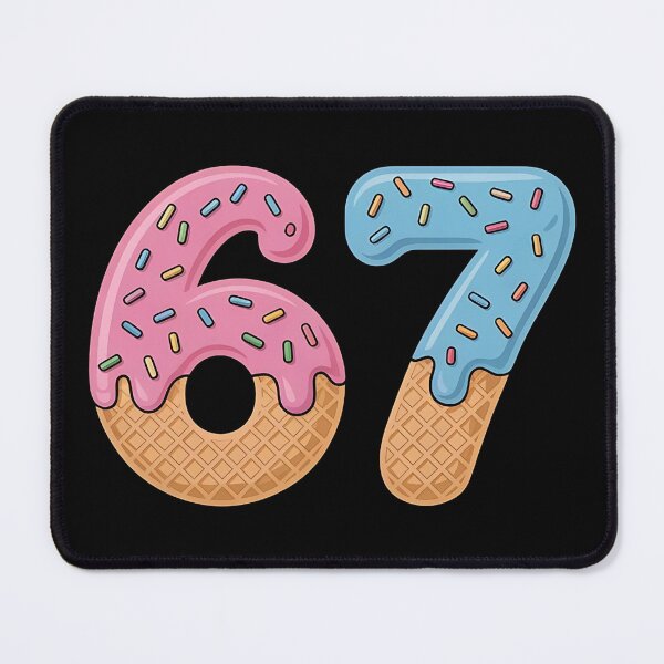Item preview, 67 Ice Cream Drip Meme Six Seven Gen Alpha Slang, Ice Cream Sprinkles Number 67 designed and sold by BLZART.