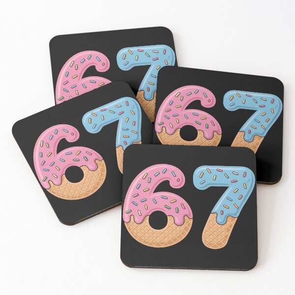 Item preview, 67 Ice Cream Drip Meme Six Seven Gen Alpha Slang, Ice Cream Sprinkles Number 67 designed and sold by BLZART.