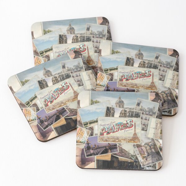 Item preview, Greetings from Paris in France Vintage style retro souvenir designed and sold by DeveloperProp0.