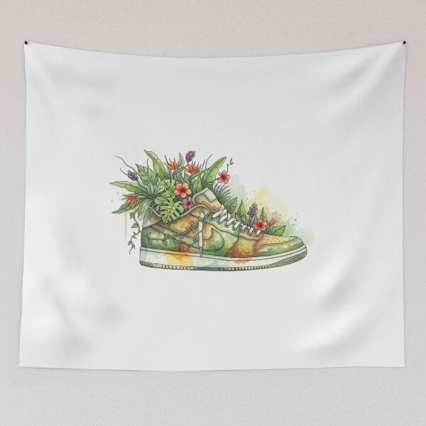 Item preview, floral sneaker, nature aesthetic designed and sold by DigiHouse.