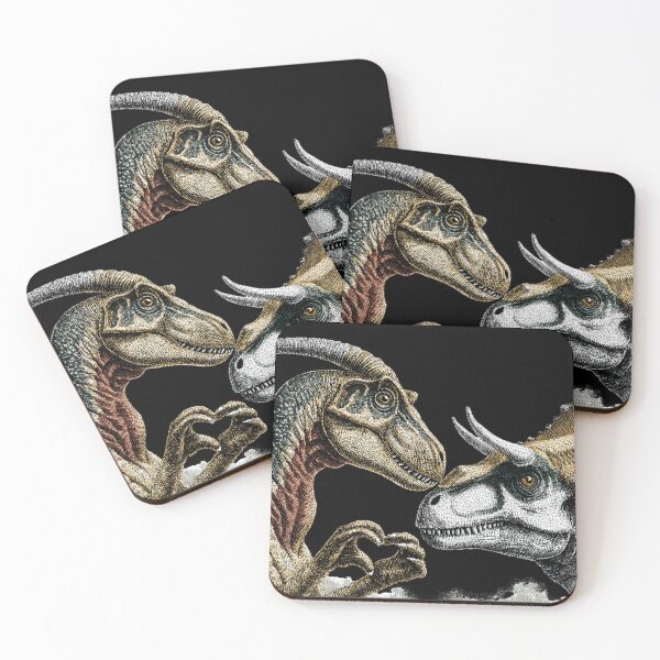 Item preview, Dinosaur couple heart hands designed and sold by CrunchyGoats.