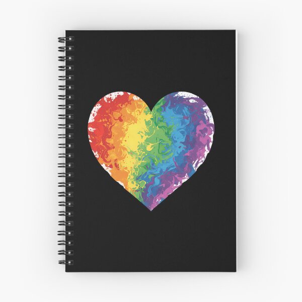 Item preview, Vibrant Paint Splatter Rainbow Heart – Bold Pride & Love Design designed and sold by DreamiCanvas.