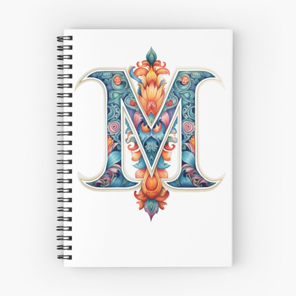 Item preview, Ornamental Letter M – Colorful Artistic Monogram designed and sold by Happyfreedom.