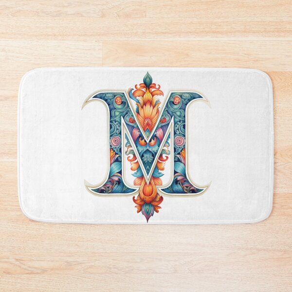 Item preview, Ornamental Letter M – Colorful Artistic Monogram designed and sold by Happyfreedom.