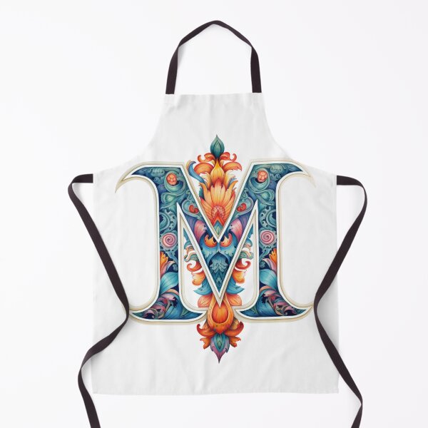 Item preview, Ornamental Letter M – Colorful Artistic Monogram designed and sold by Happyfreedom.
