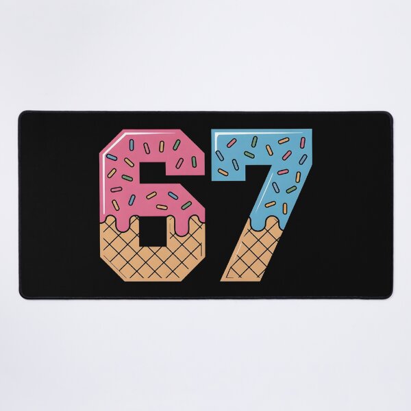 Item preview, 67 Ice Cream Drip Meme Six Seven Gen Alpha Slang, Ice Cream Sprinkles Number 67 designed and sold by BLZART.