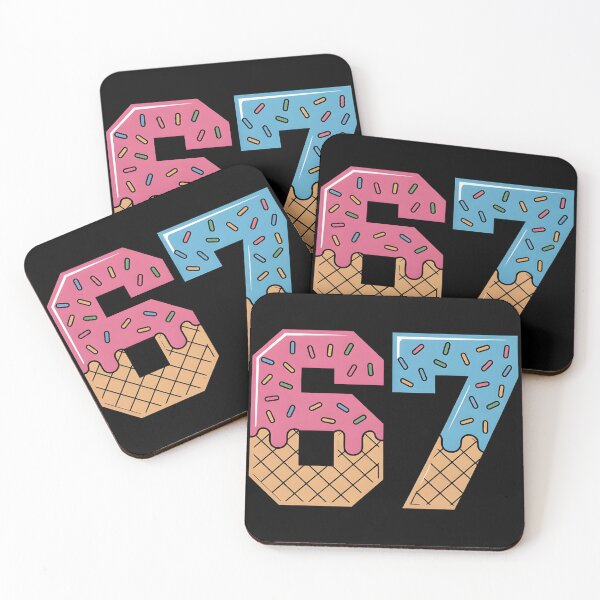 Item preview, 67 Ice Cream Drip Meme Six Seven Gen Alpha Slang, Ice Cream Sprinkles Number 67 designed and sold by BLZART.