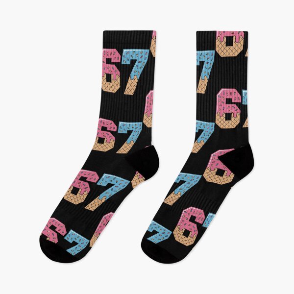 Item preview, 67 Ice Cream Drip Meme Six Seven Gen Alpha Slang, Ice Cream Sprinkles Number 67 designed and sold by BLZART.