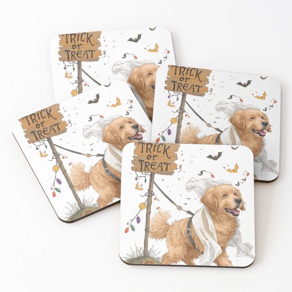 Item preview, Cute Dog Golden Retriever Halloween Costume – Trick or Treat designed and sold by KikaDP.