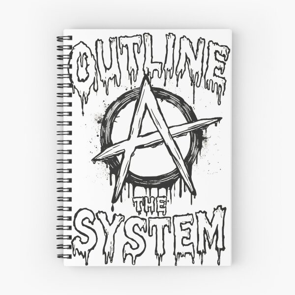 Item preview, Anarchist "outline the system" designed and sold by PunkdUpPrints.