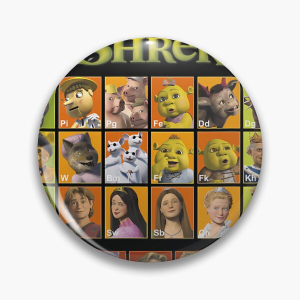 Item preview, Shrek Periodic Table Of Shrek Characters 		 designed and sold by rdhjrbgiujr39.