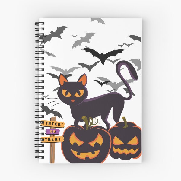 Item preview, Spooky Black Cat Halloween Trick or Treat Design designed and sold by KikaDP.