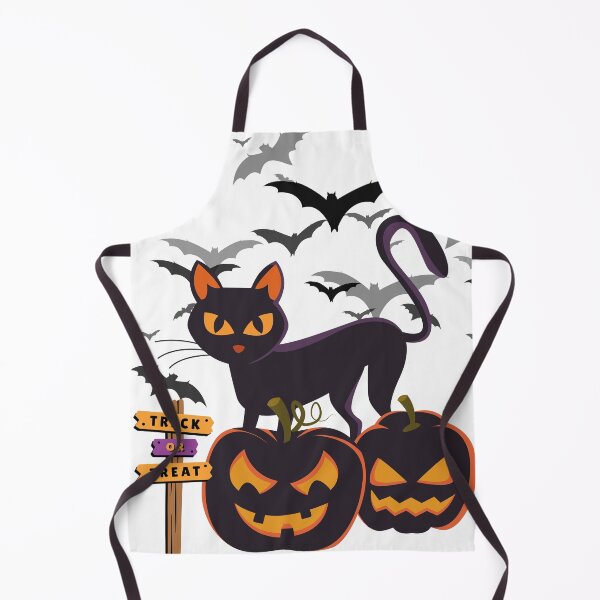Item preview, Spooky Black Cat Halloween Trick or Treat Design designed and sold by KikaDP.