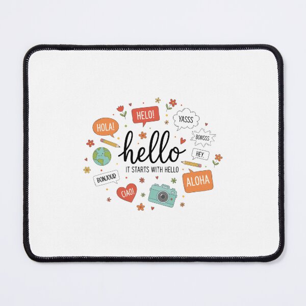 Item preview, It Starts With Hello designed and sold by pugshowsfashion.