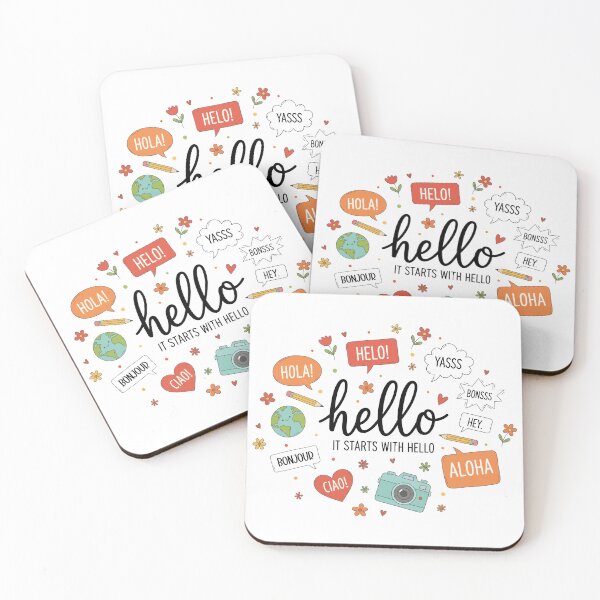 Item preview, It Starts With Hello designed and sold by pugshowsfashion.