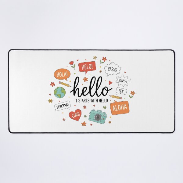 Item preview, It Starts With Hello designed and sold by pugshowsfashion.
