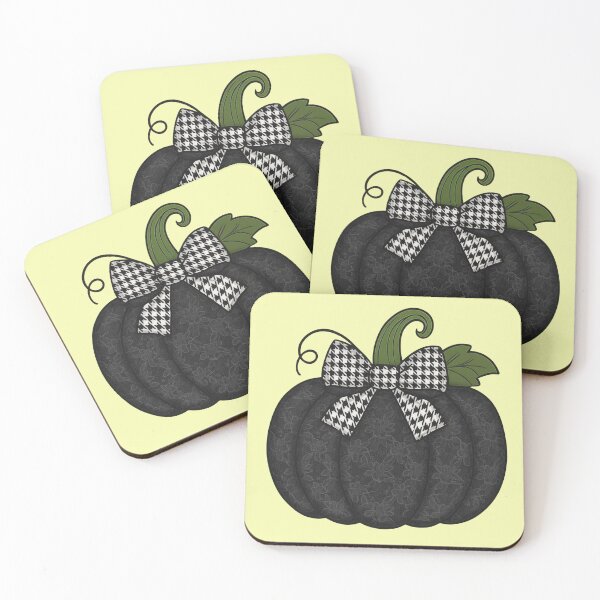 Item preview, Elegant Black Lace Pumpkin Design | Houndstooth Bow Autumn Halloween Shirt Hoodie Sticker Tote Bag designed and sold by KimmiesColors.