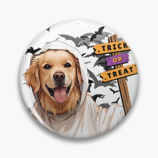 Item preview, Cute Halloween Dog Illustration – Puppy Ghost designed and sold by KikaDP.