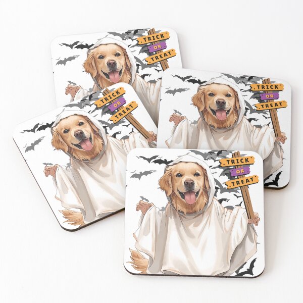 Item preview, Cute Halloween Dog Illustration – Puppy Ghost designed and sold by KikaDP.