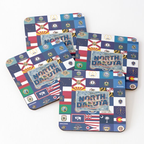 Item preview, North Dakota vintage style retro souvenir designed and sold by DeveloperProp0.