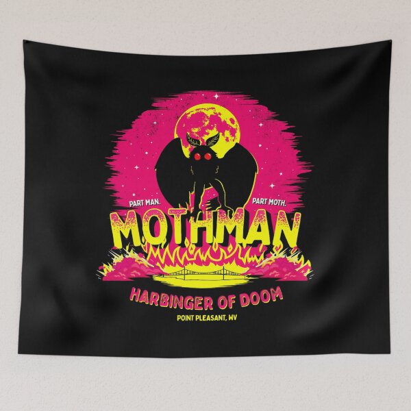 Item preview, Mothman - Harbinger of Doom! Funny Cute Cryptid Creature Short Sleeve 		 designed and sold by baabmmanry52.