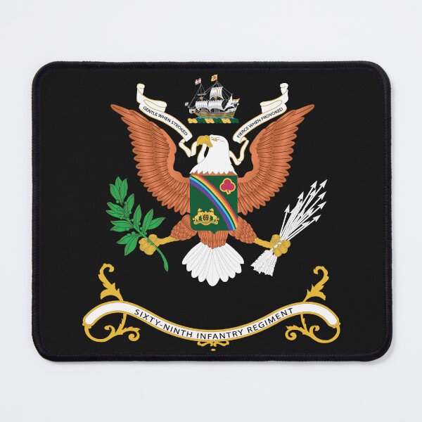 Item preview, Army - Regimental Colors - 69th Infantry Regiment - GENTLE WHEN STROKED - FIERCE WHEN PROVOKED X 300 designed and sold by Military Insignia Products.